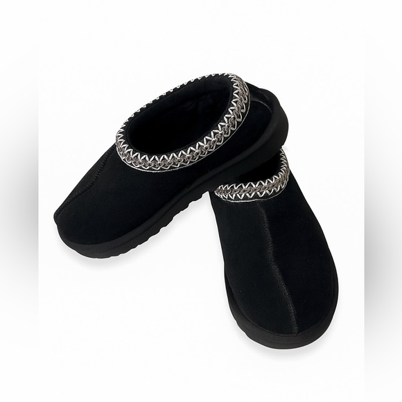 UGG WOMEN'S TASMAN II SLIPPERS Black Size 7 - Picture 1 of 6